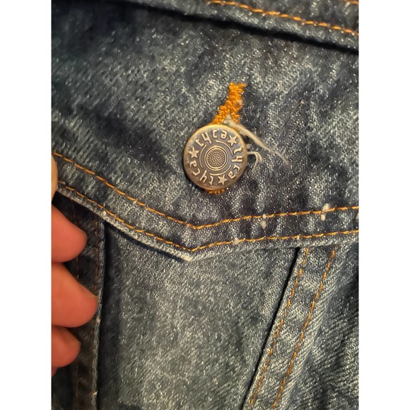 TYCA US Marine Corps Embossed Denim Jean Jacket 1980s - Picture 5 of 6